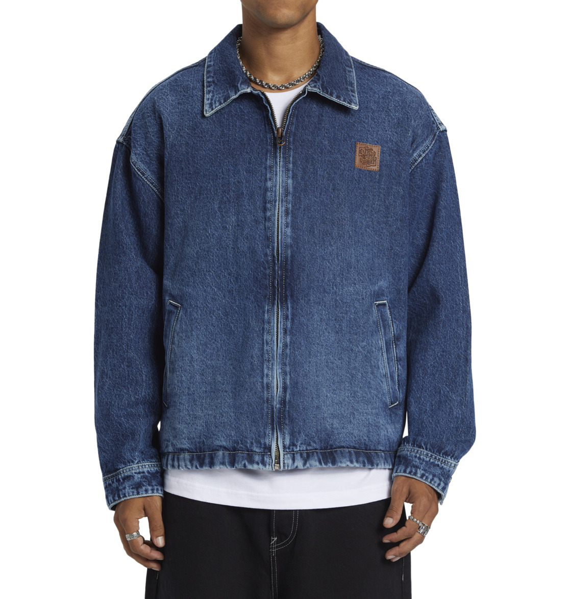 DC Rebuild Denim Men Jackets Dark Indigo | US-8294SRN