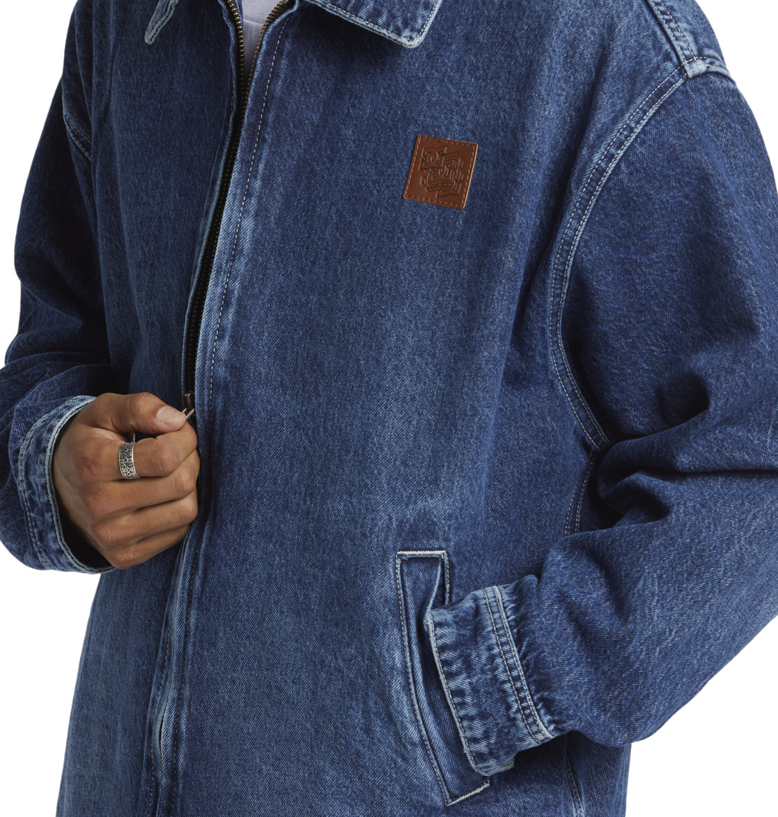 DC Rebuild Denim Men Jackets Dark Indigo | US-8294SRN