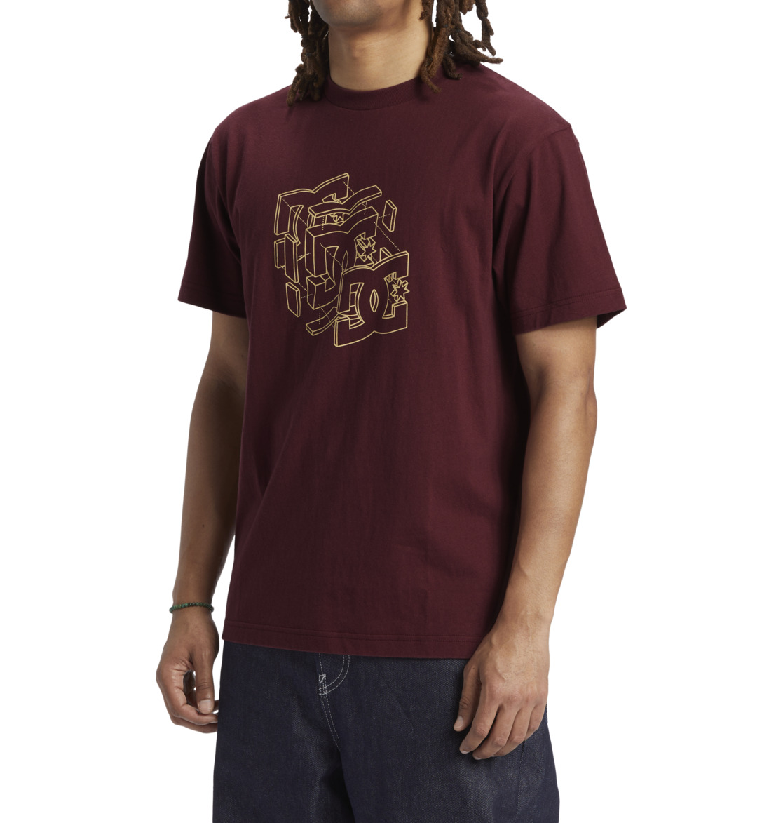 DC Rebuild Men T-Shirt Brown | US-2759BAP