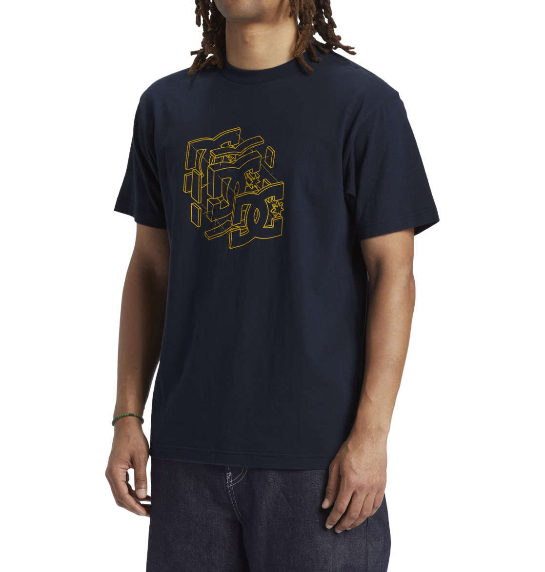 DC Rebuild Men T-Shirt Navy | US-2465JMG