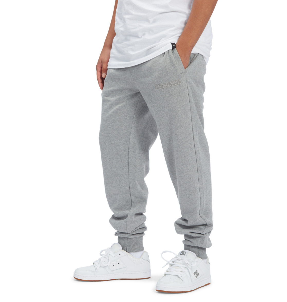 DC Riot Tracksuit Bottoms Men Pants Grey | US-2501GPW