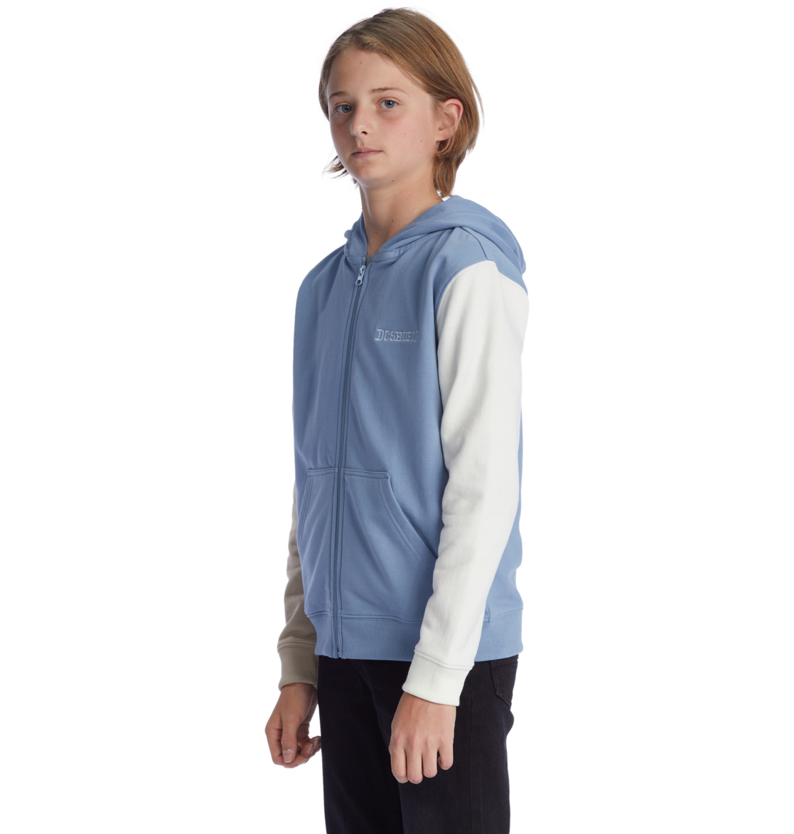 DC Riot Zip-Up Kids' Hoodie Blue | US-7839PQF