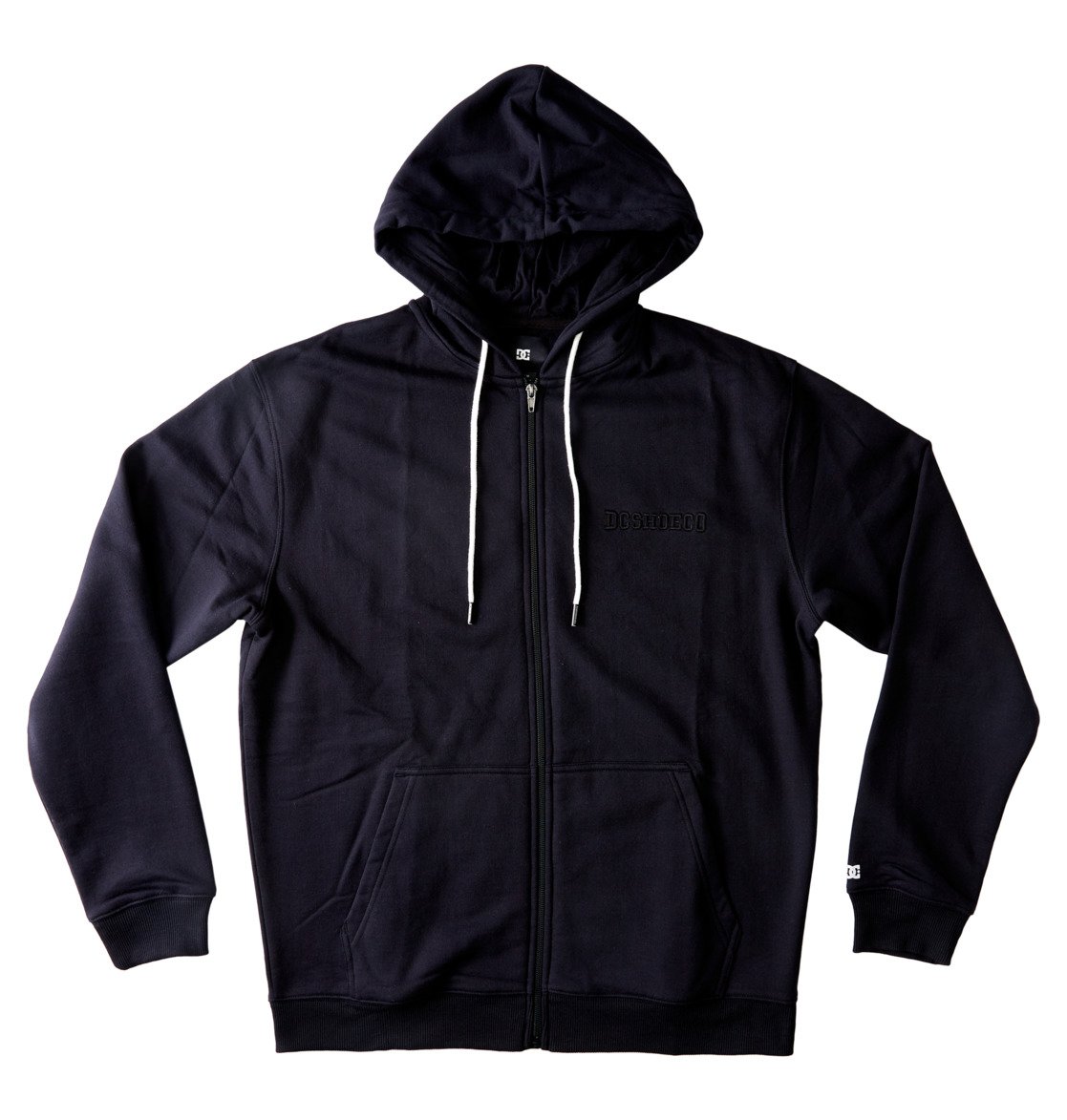 DC Riot Zip-Up Men Hoodie Black | US-0678LFJ