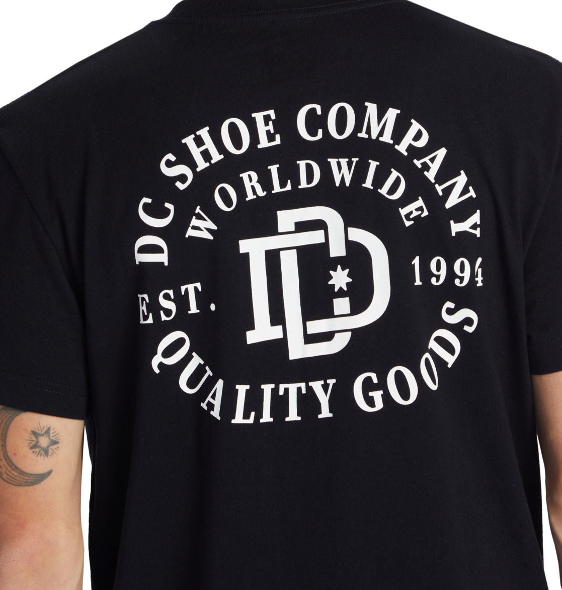 DC Rugby Crest Men T-Shirt Black | US-6537ESF