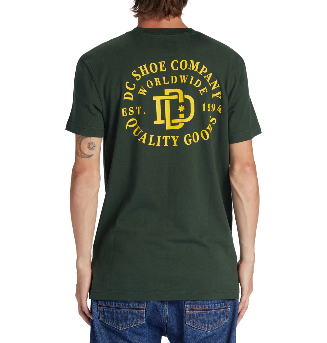 DC Rugby Crest Men T-Shirt Green | US-1840CWO