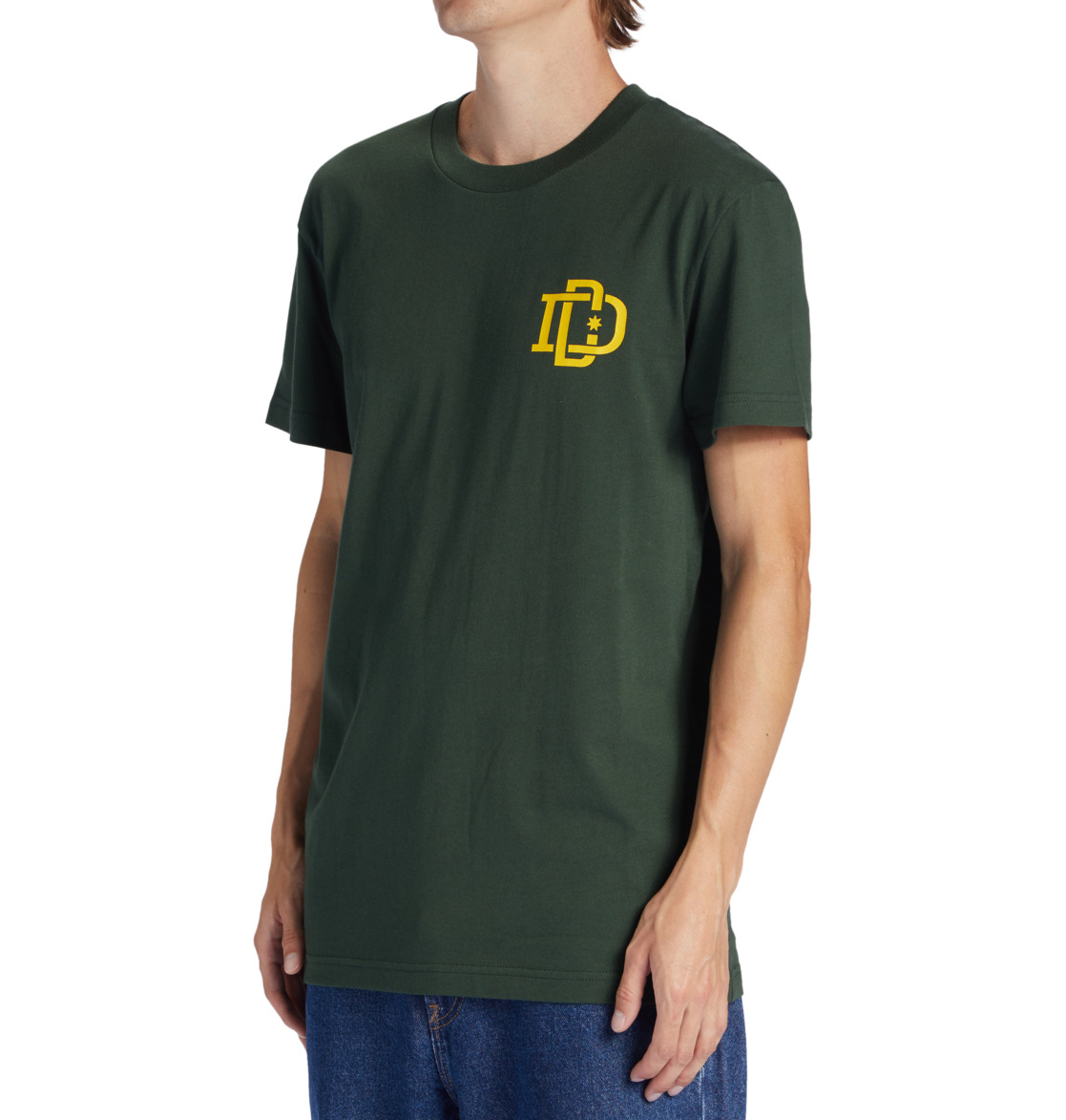 DC Rugby Crest Men T-Shirt Green | US-1840CWO