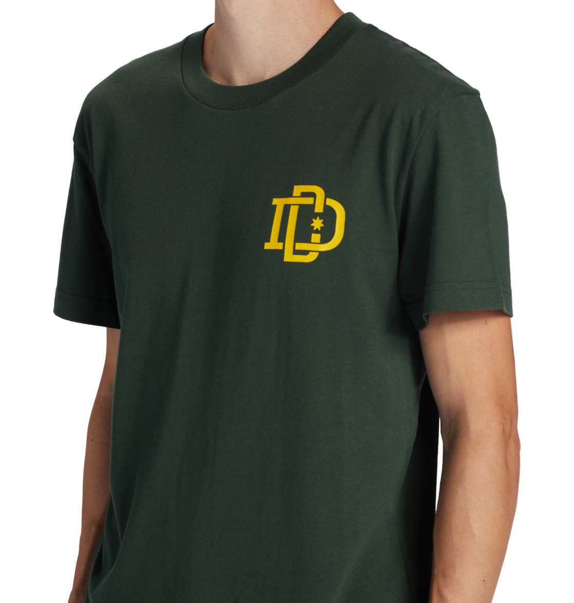 DC Rugby Crest Men T-Shirt Green | US-1840CWO