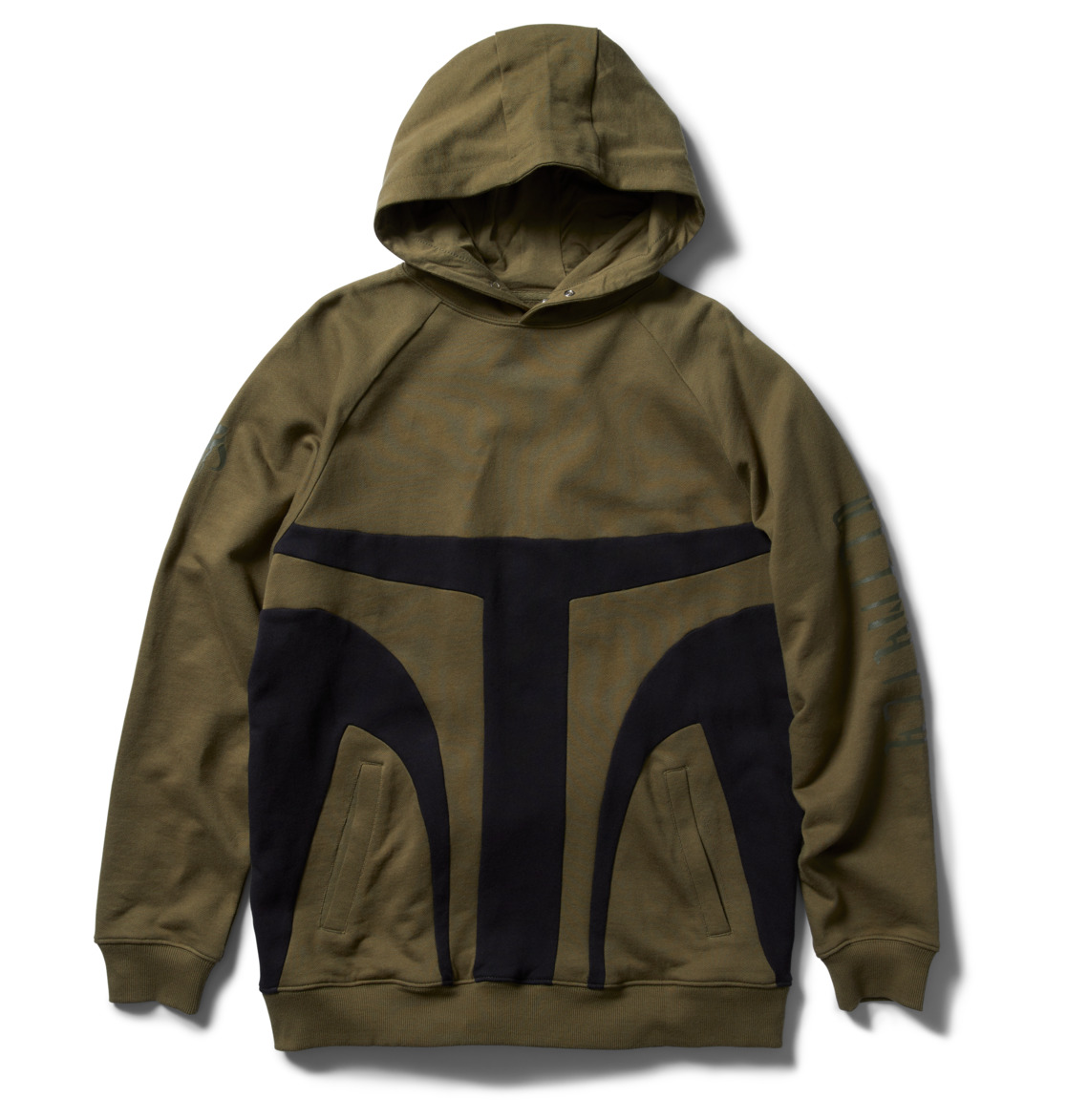 DC STAR WARS™ x DC Mando Men Hoodie Dark Green / Black | US-7608TIR