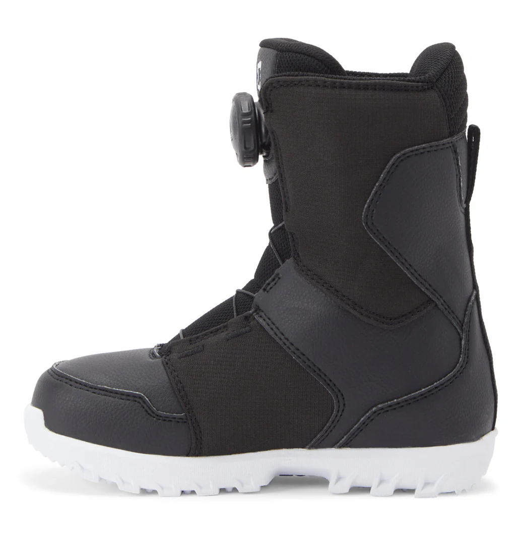 DC Scout BOA® Kids' Snowboard Boots Black / White | US-4153AWF