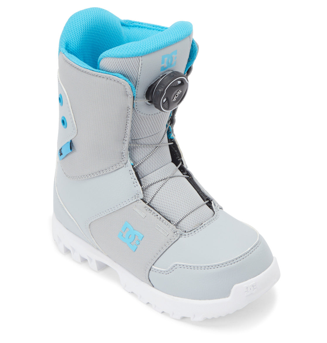 DC Scout BOA® Kids' Snowboard Boots Grey / Blue | US-2180QJW