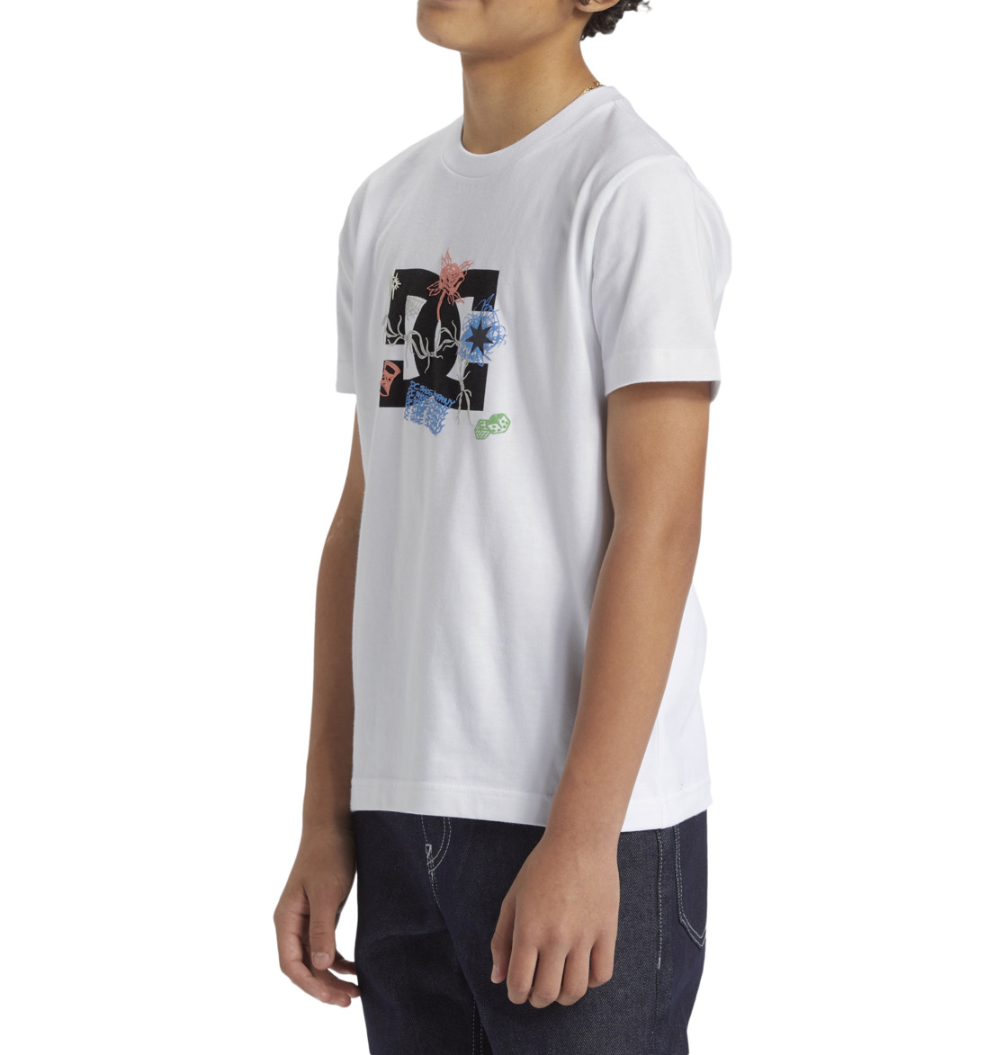 DC Scribble Kids' T-Shirt White | US-4758GCM