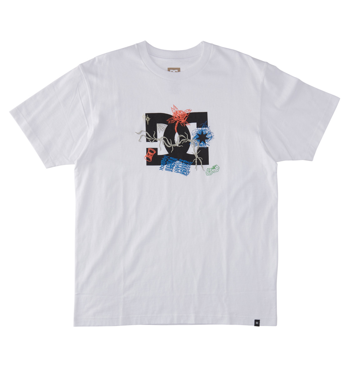 DC Scribble Men T-Shirt White | US-9172HWL