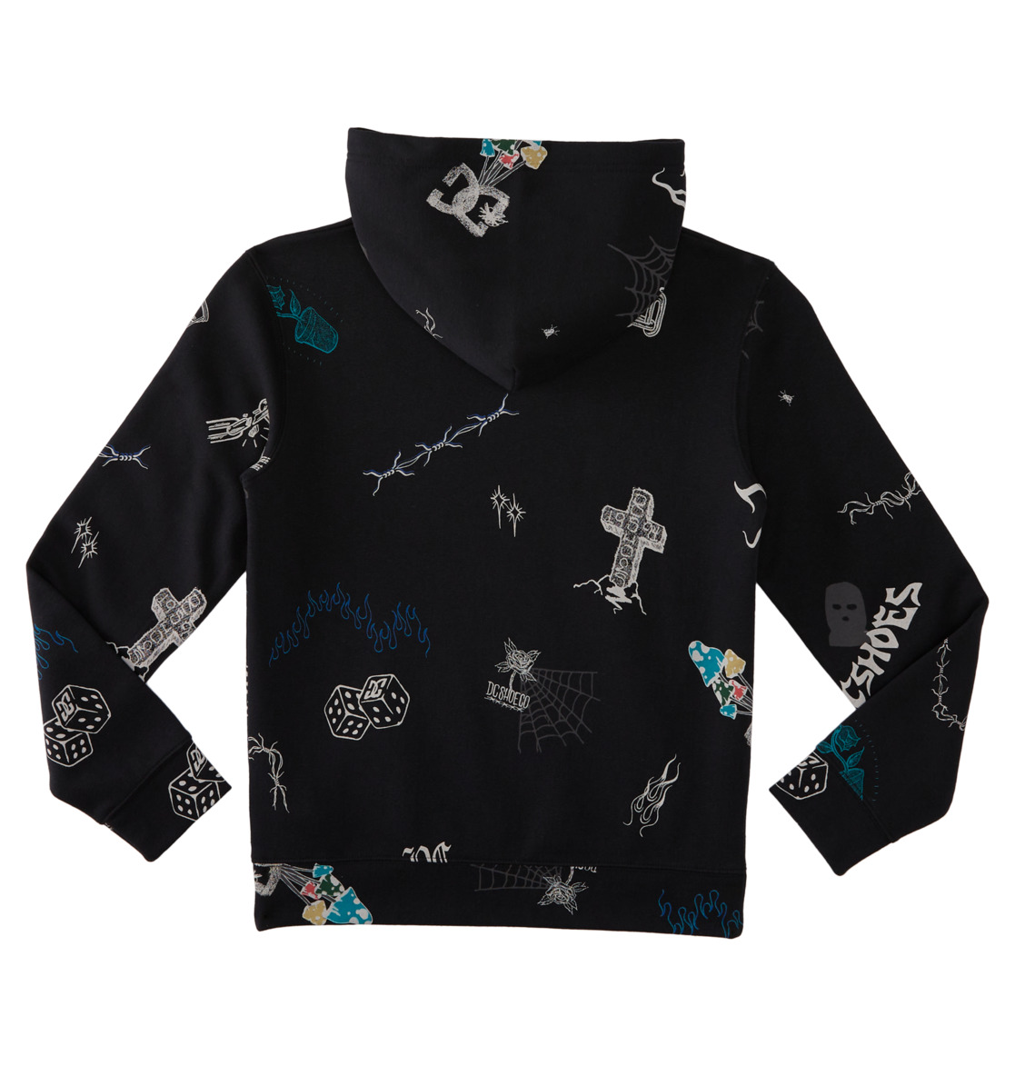 DC Scribble Pullover Kids' Hoodie Black | US-9153CEL