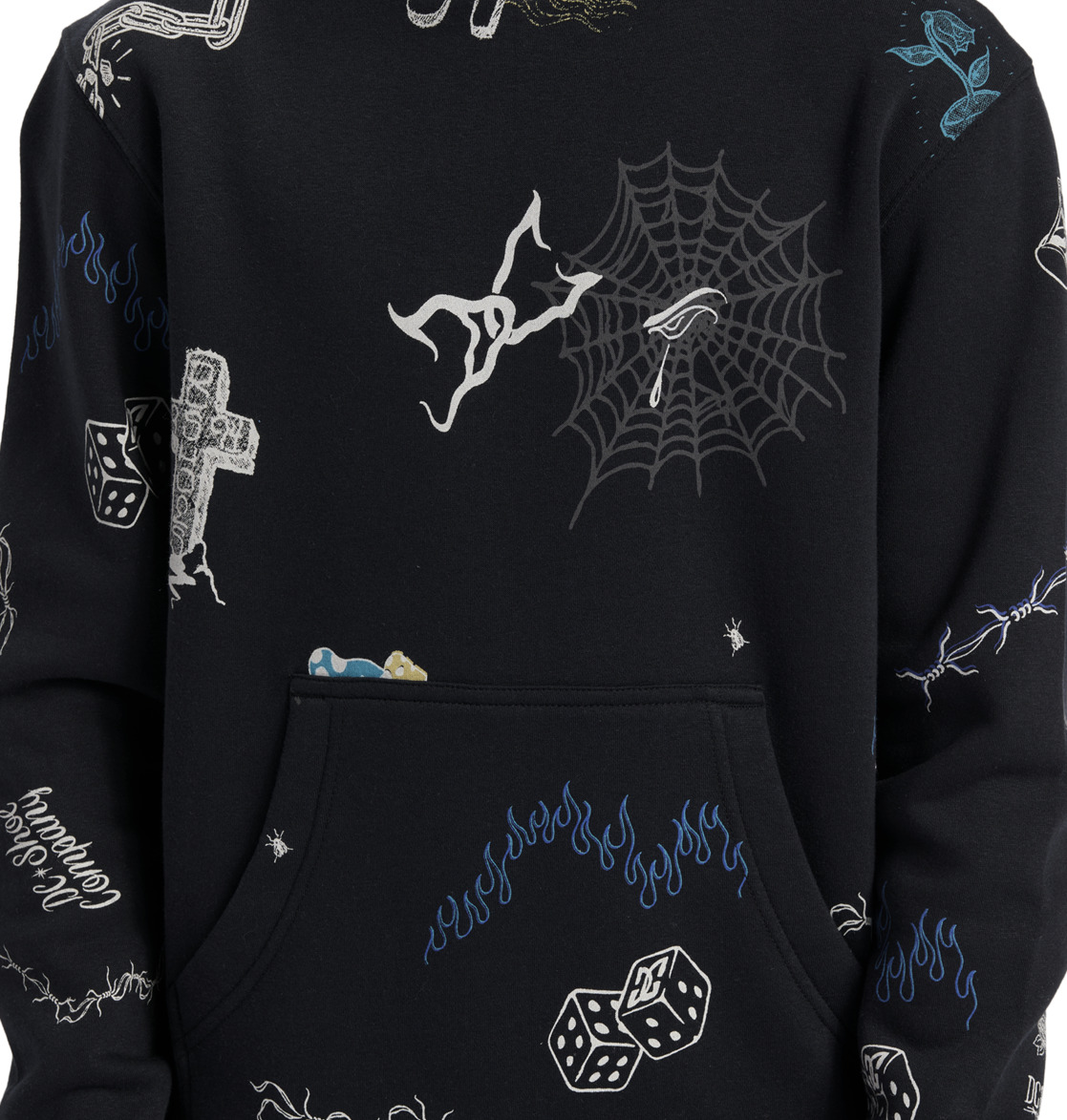 DC Scribble Pullover Kids' Hoodie Black | US-9153CEL