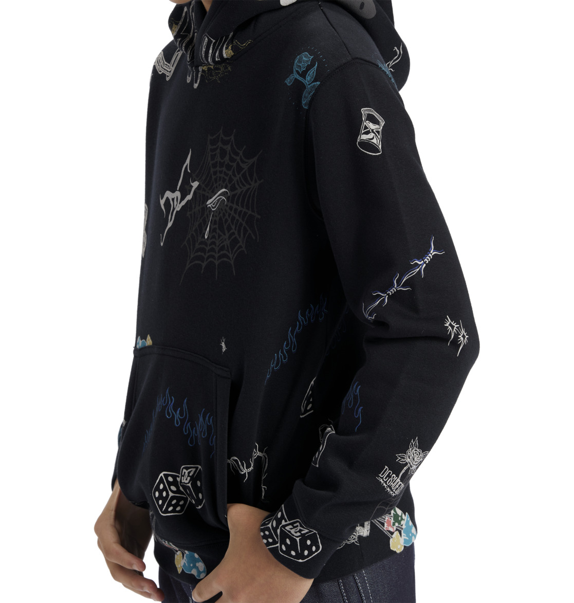 DC Scribble Pullover Kids' Hoodie Black | US-9153CEL