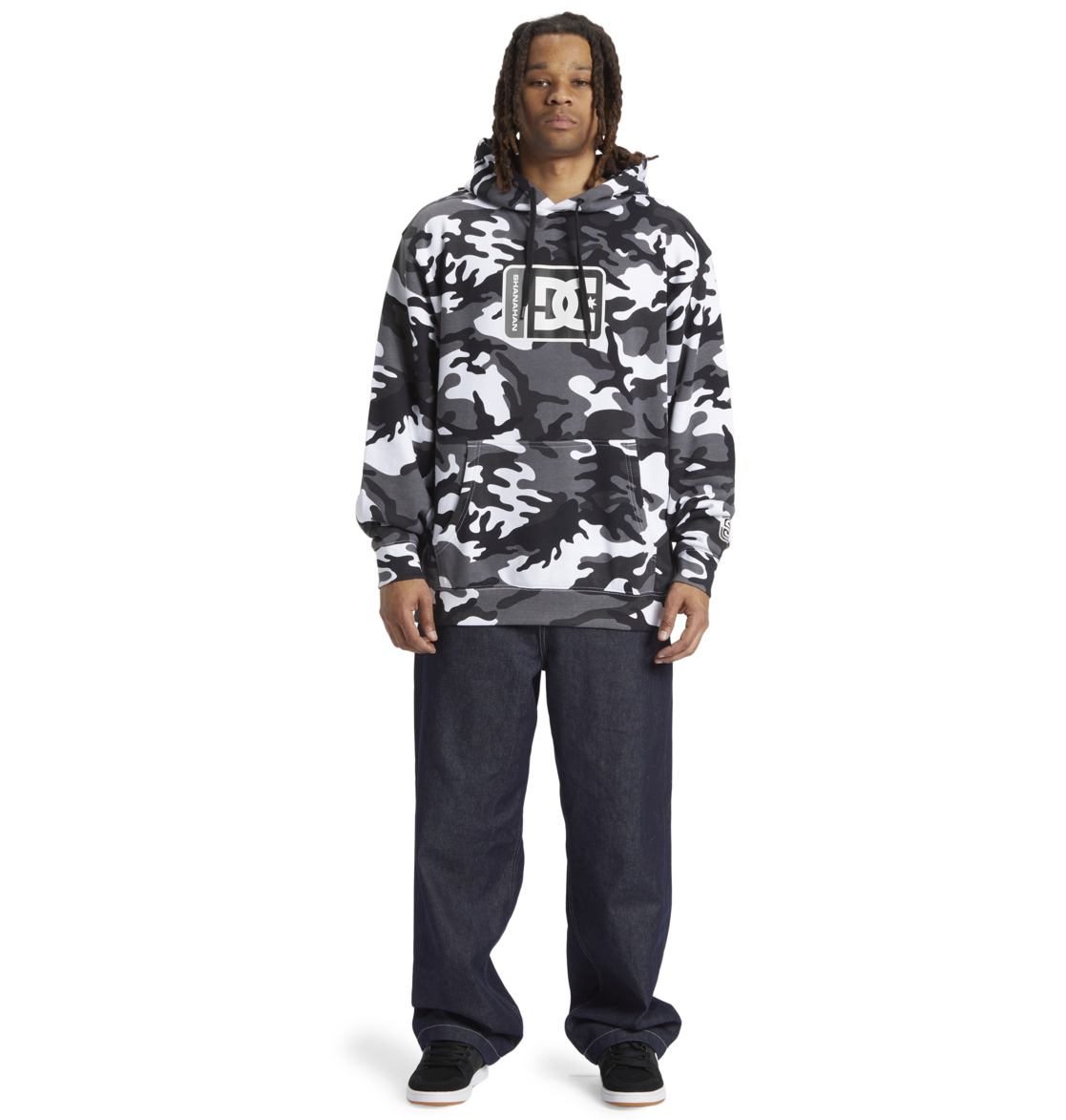 DC Shanahan Men Hoodie White Camo | US-8574WNP