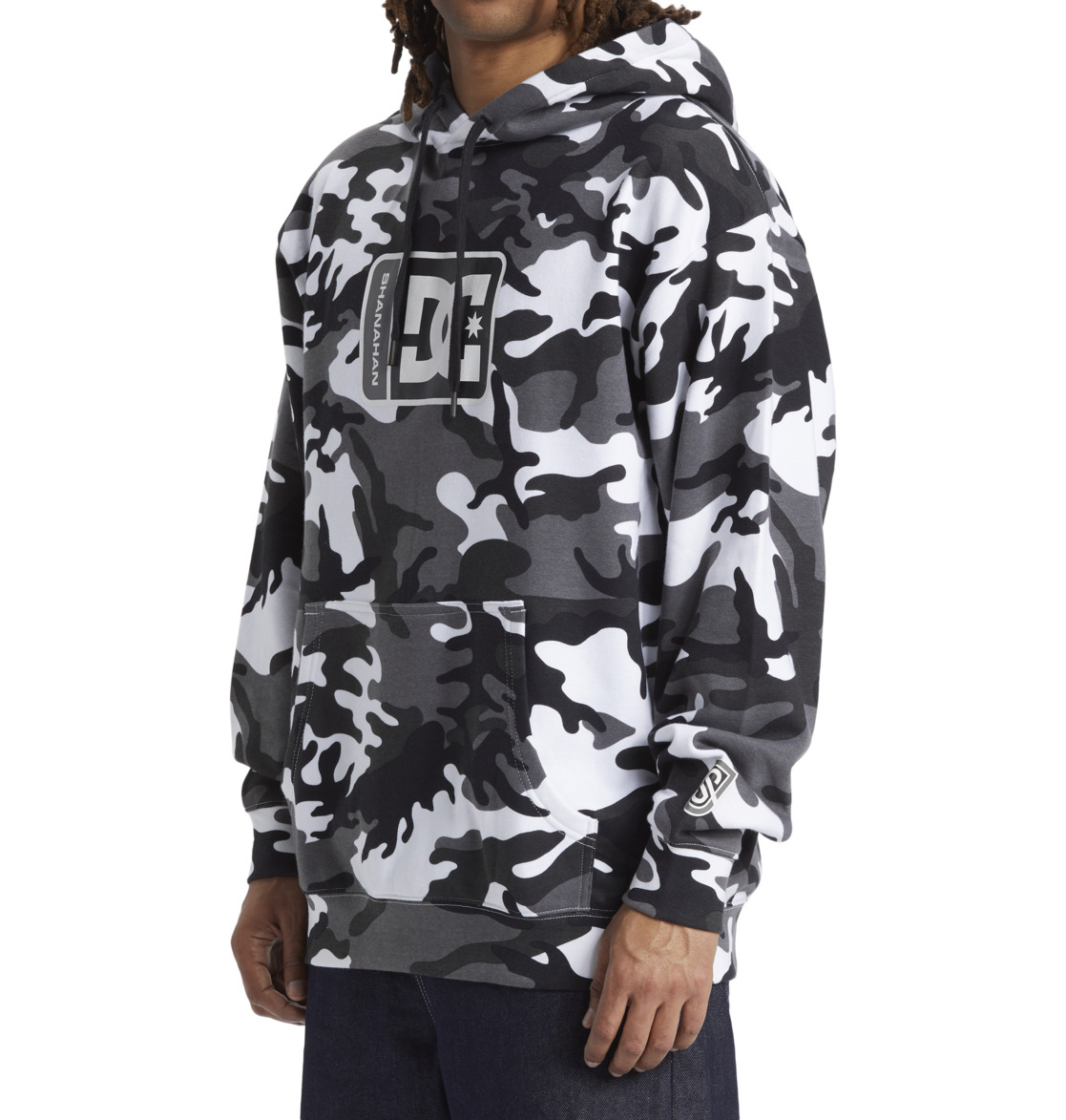 DC Shanahan Men Hoodie White Camo | US-8574WNP