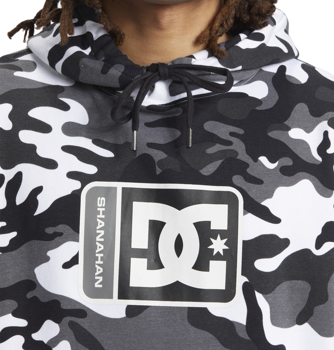 DC Shanahan Men Hoodie White Camo | US-8574WNP