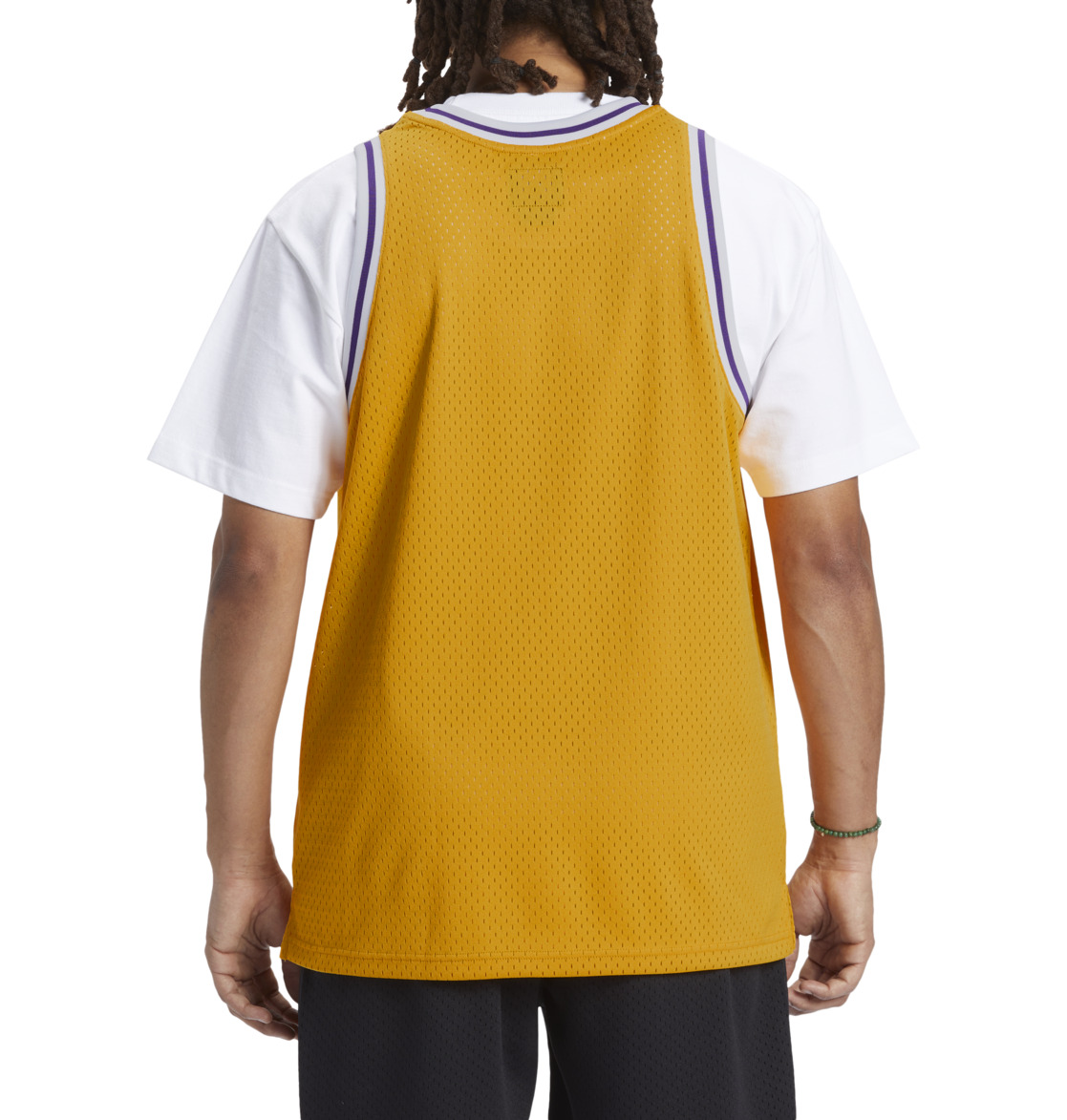 DC Showtime Muscle Vest Top Men T-Shirt Yellow | US-3047QMS