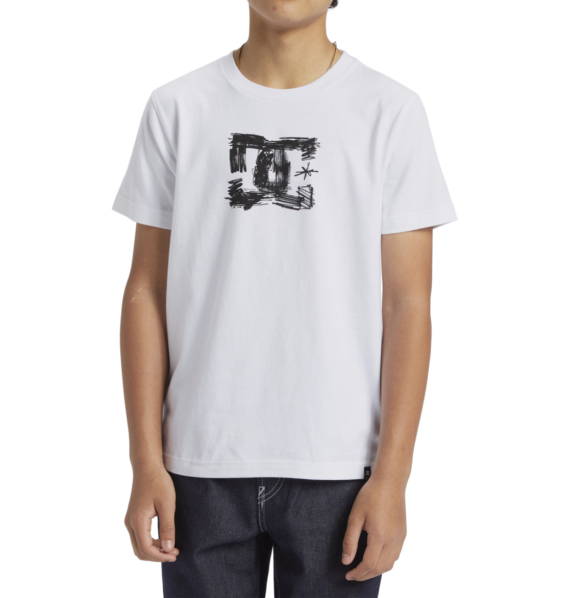 DC Sketchy Kids' T-Shirt White | US-5412JUF