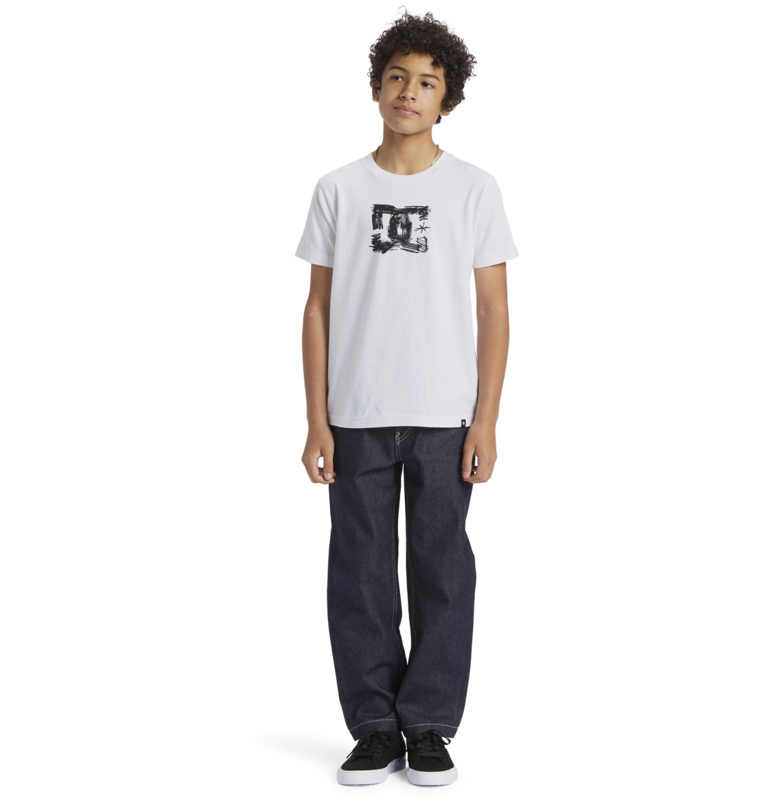 DC Sketchy Kids' T-Shirt White | US-5412JUF