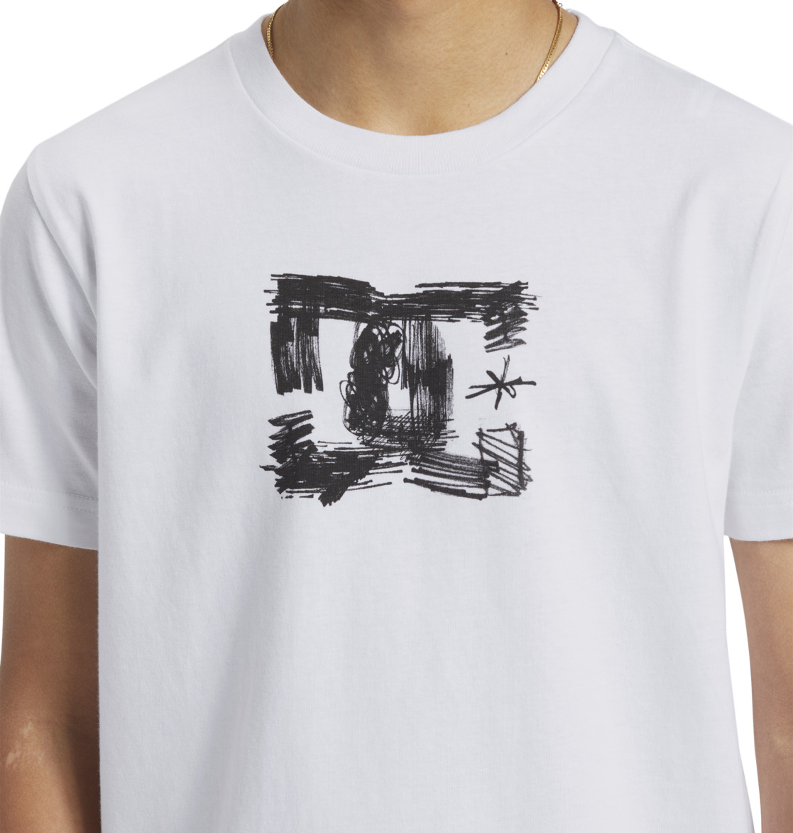 DC Sketchy Kids' T-Shirt White | US-5412JUF