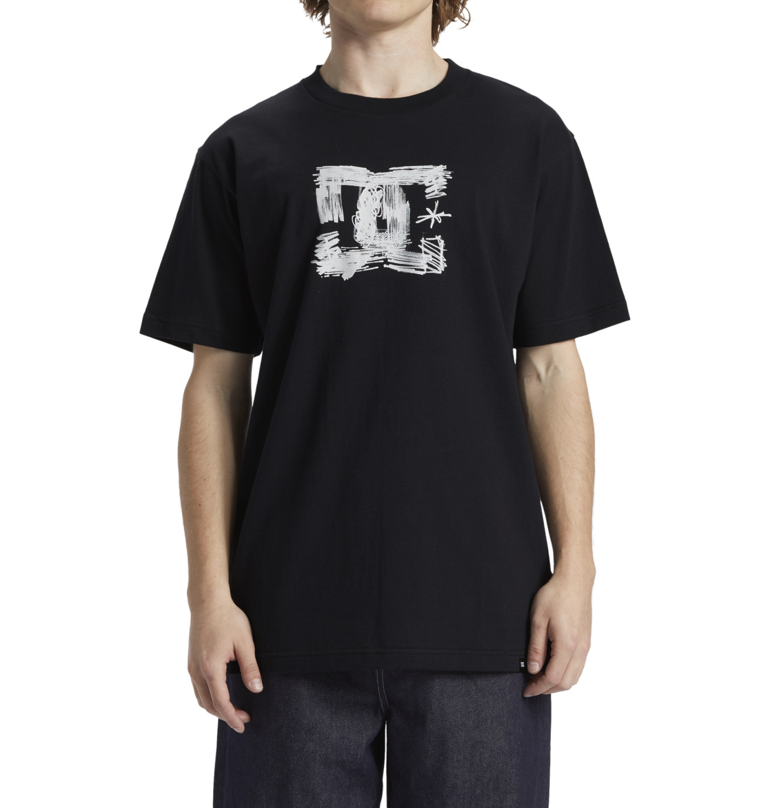 DC Sketchy Men T-Shirt Black | US-0419NAI