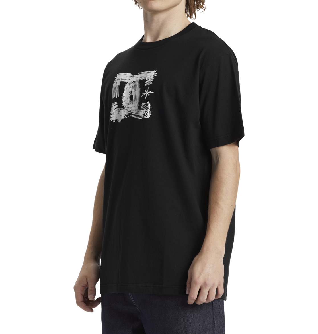 DC Sketchy Men T-Shirt Black | US-0419NAI