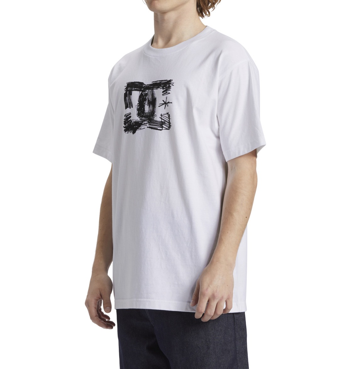 DC Sketchy Men T-Shirt White | US-2306NIM