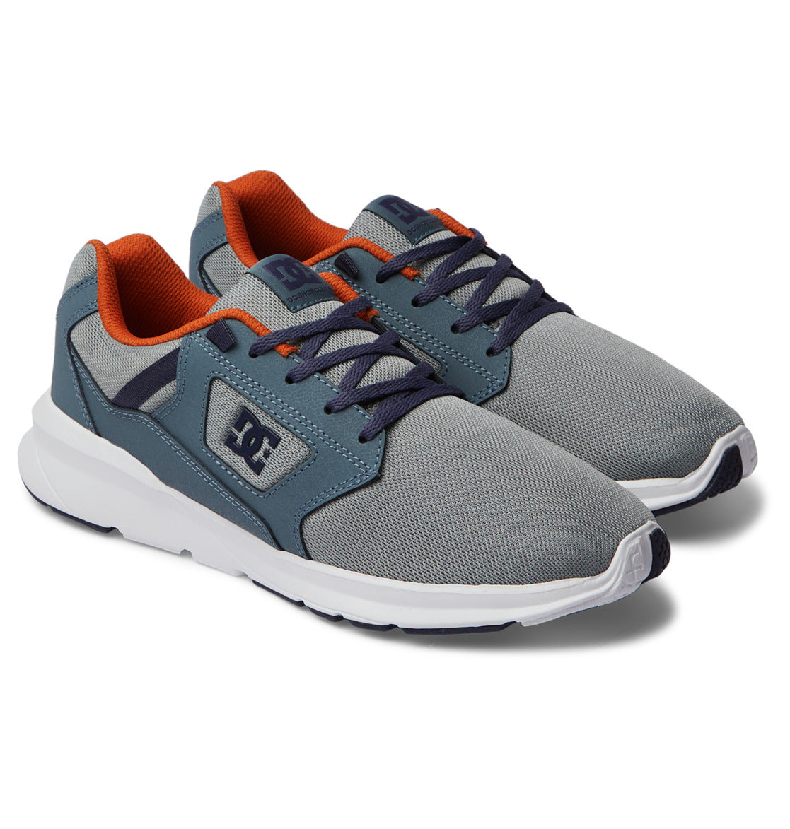 DC Skyline Lightweight Men Sneakers Grey / Blue / Grey | US-8421GLT