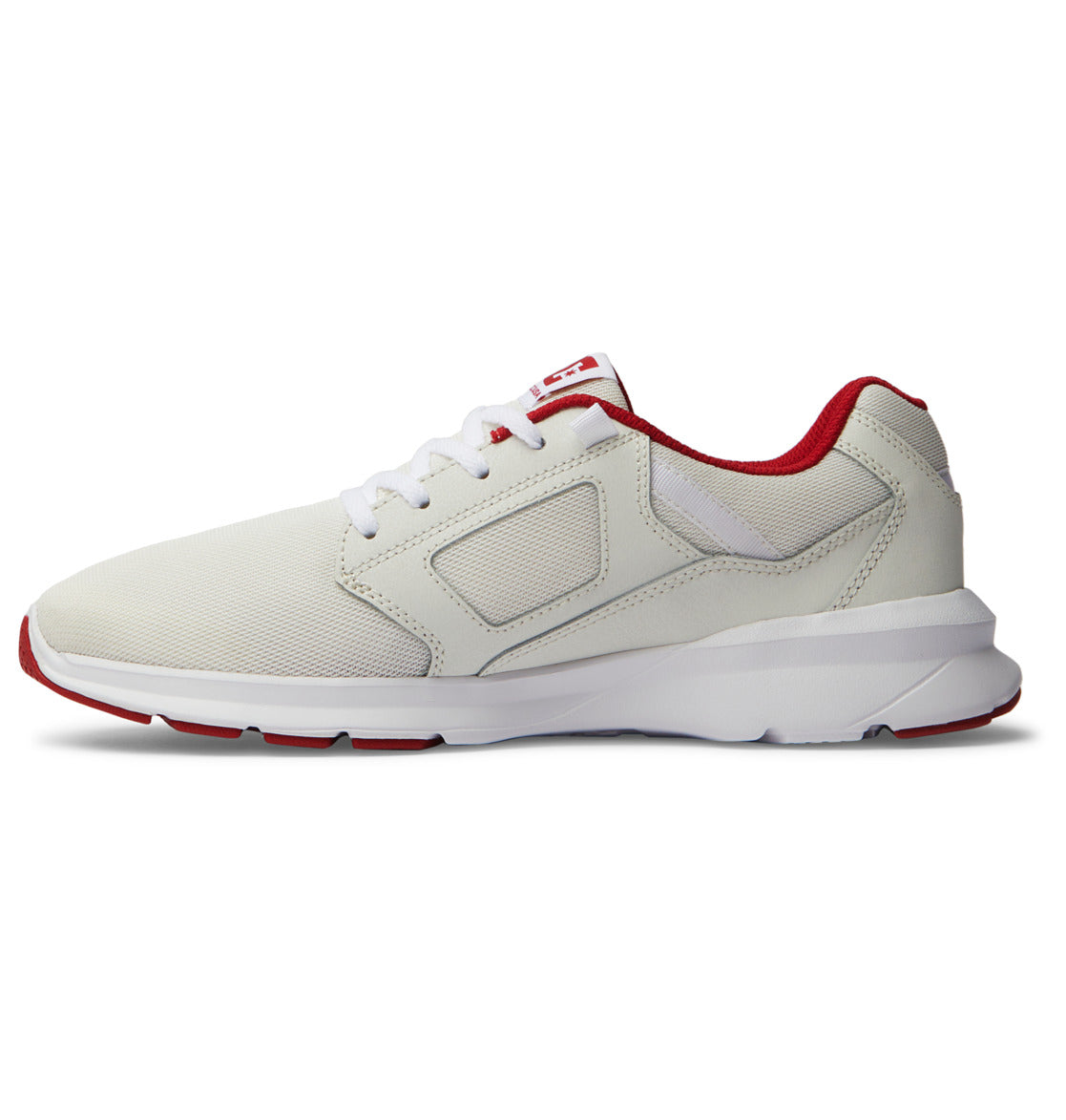 DC Skyline Lightweight Men Sneakers White / Red | US-0671ZWP