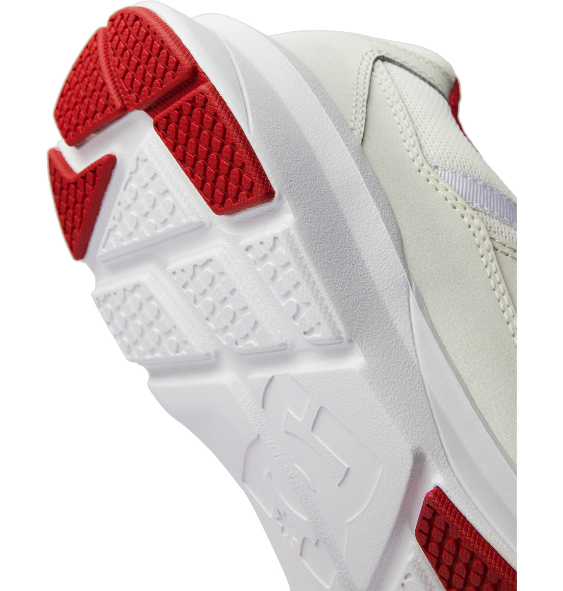 DC Skyline Lightweight Men Sneakers White / Red | US-0671ZWP