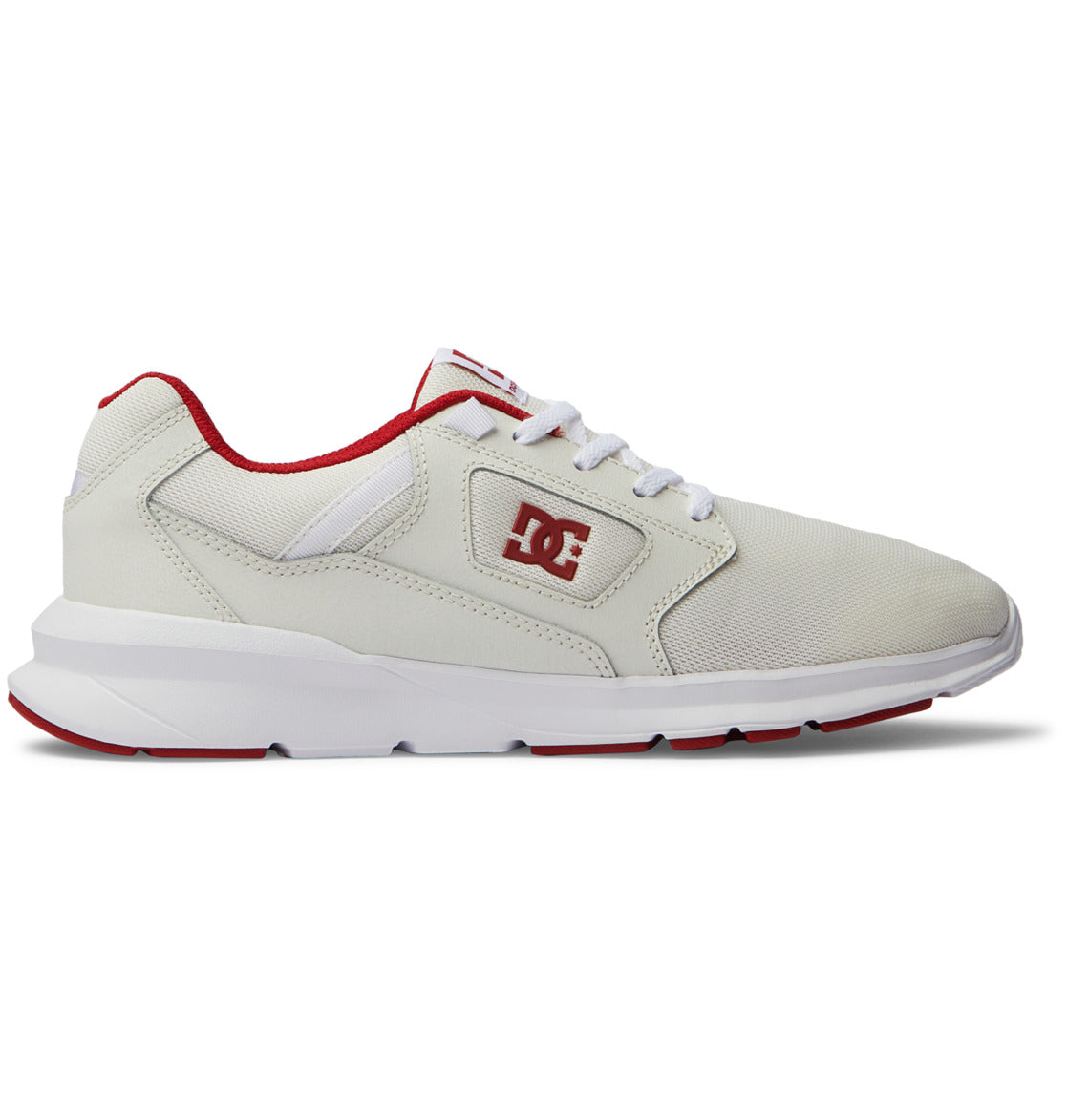 DC Skyline Lightweight Men Sneakers White / Red | US-0671ZWP