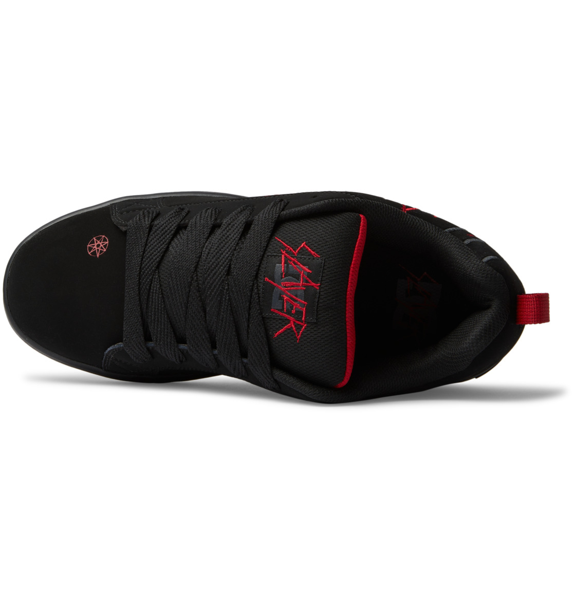 DC Slayer Court Graffik Men Sneakers Black / Red | US-0943OVN