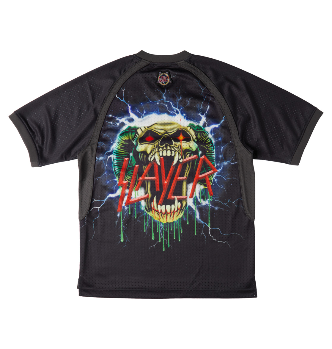 DC Slayer Football Jersey Men T-Shirt Black | US-6831LXJ