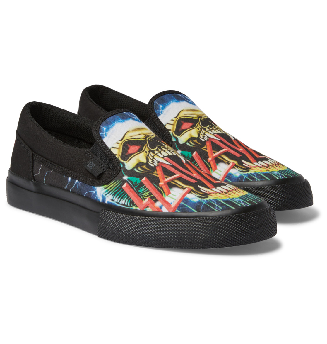 DC Slayer Manual Slip Men Slip On Shoes Black / Green | US-4017QYH