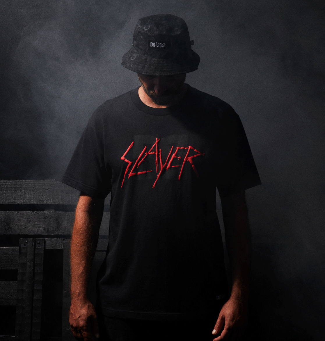 DC Slayer Men T-Shirt Black | US-6385ZAB