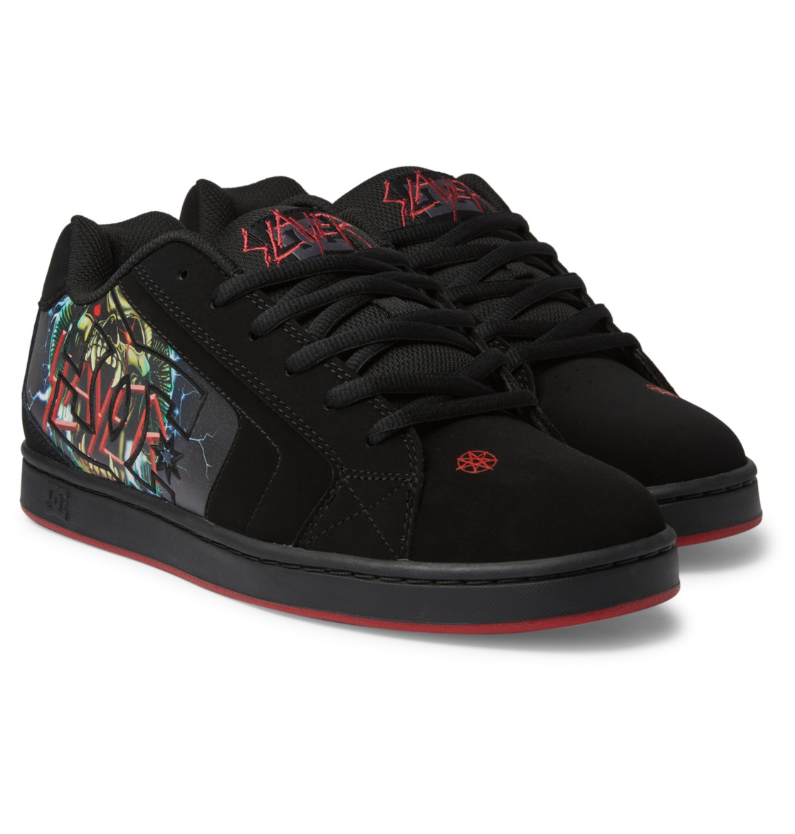 DC Slayer Net Men Sneakers Black / Red | US-5916FPA