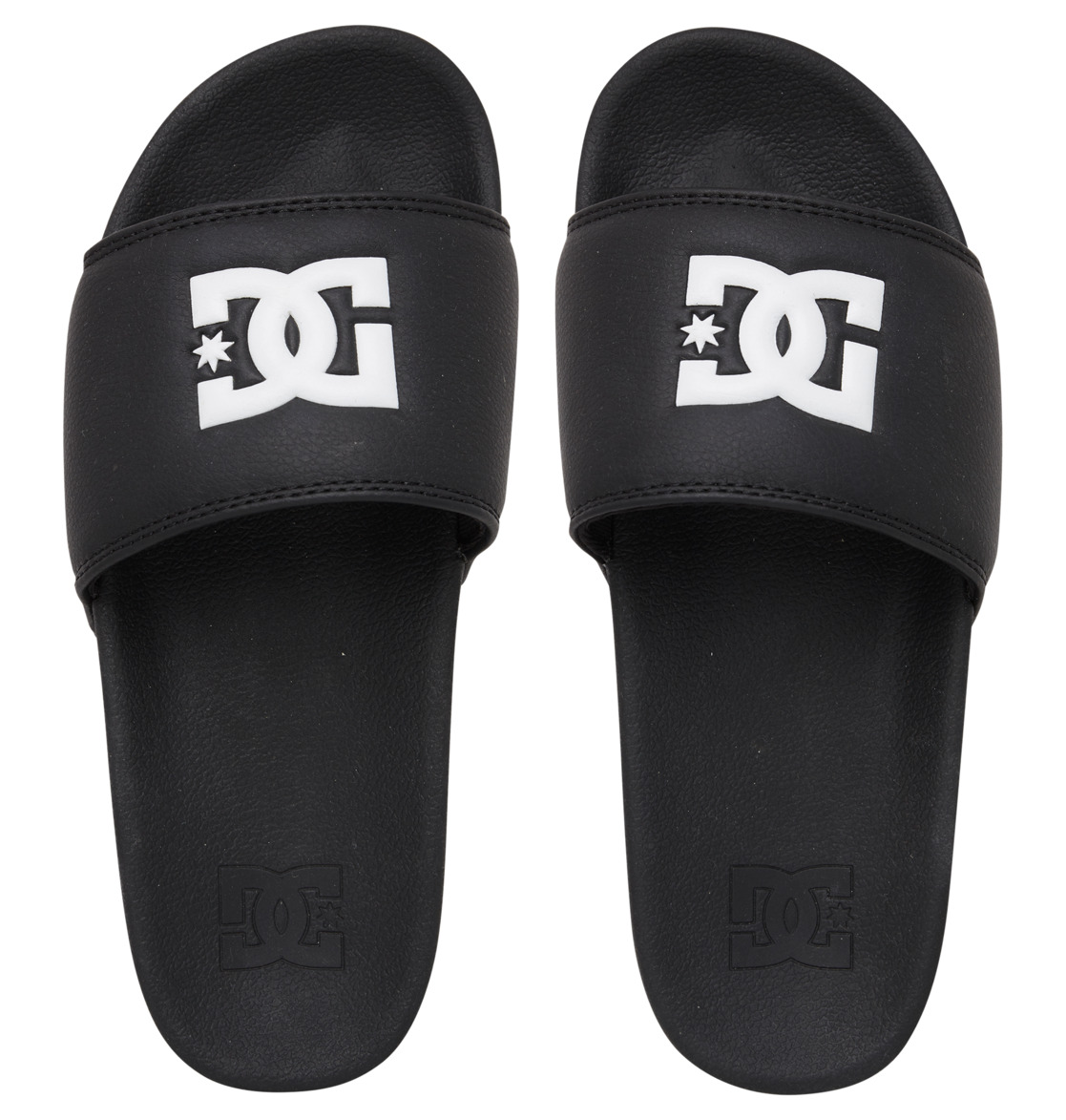 DC Slide Platform Women Slides Black / White | US-2158WJL