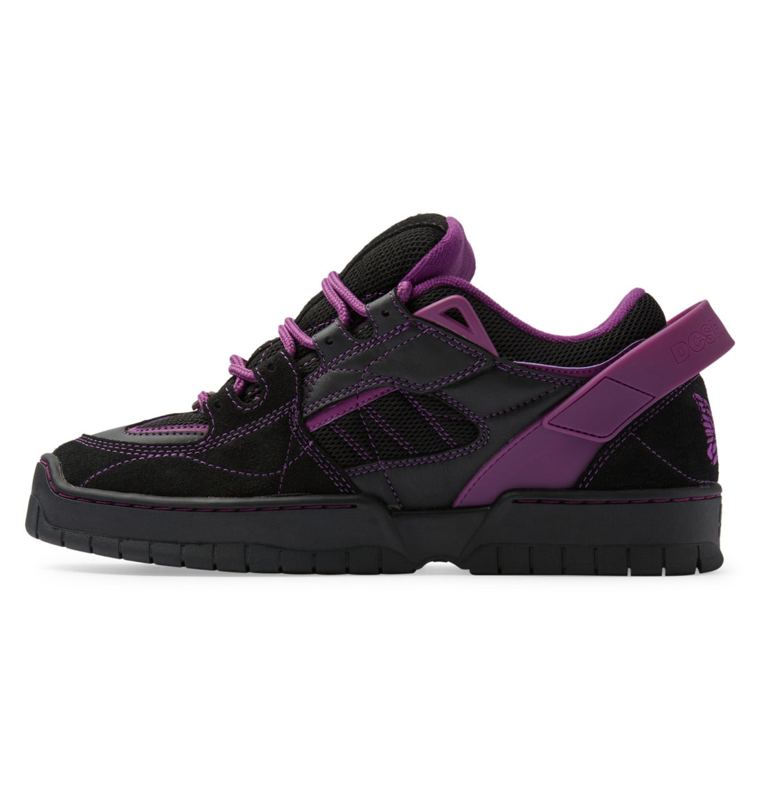 DC Spectre Needles Men Sneakers Black / Purple | US-9847CJY