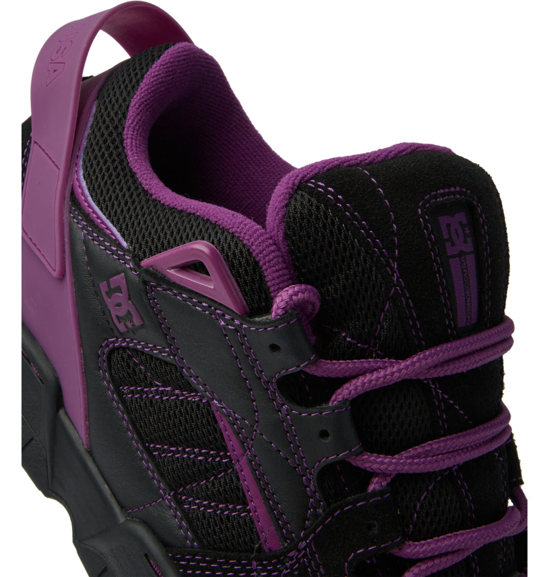 DC Spectre Needles Men Sneakers Black / Purple | US-9847CJY