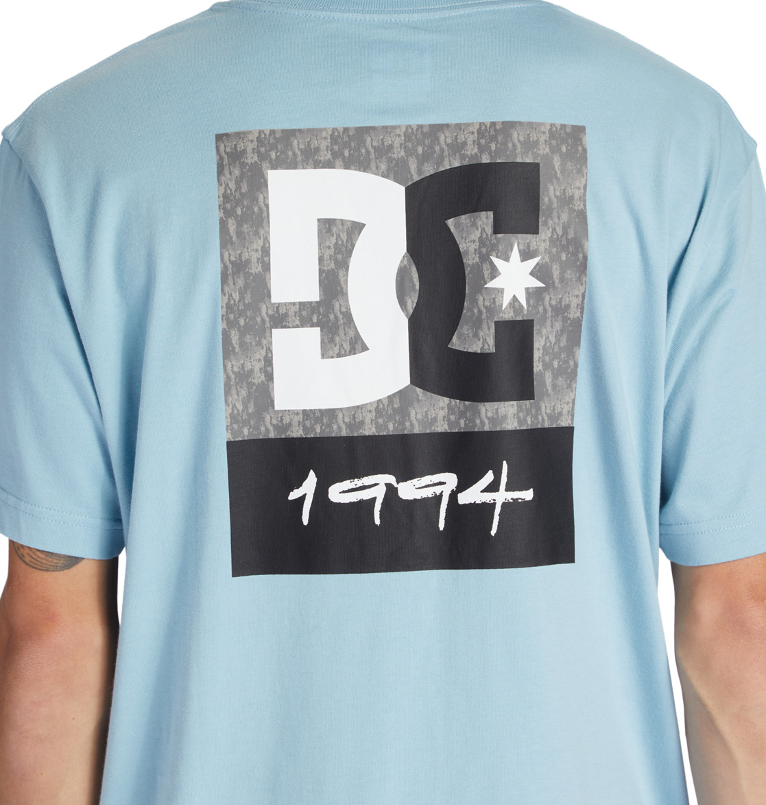 DC Split Star Men T-Shirt Blue | US-5931XPT