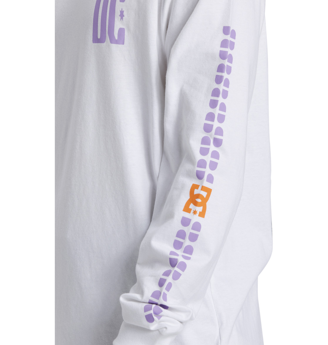 DC Sportster Long Sleeve Men T-Shirt White | US-9784MLP