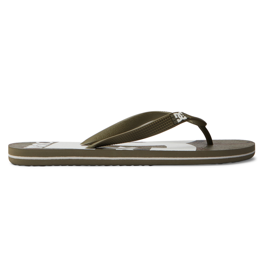 DC Spray Graffik Men Flip Flops Brown | US-7586PBT