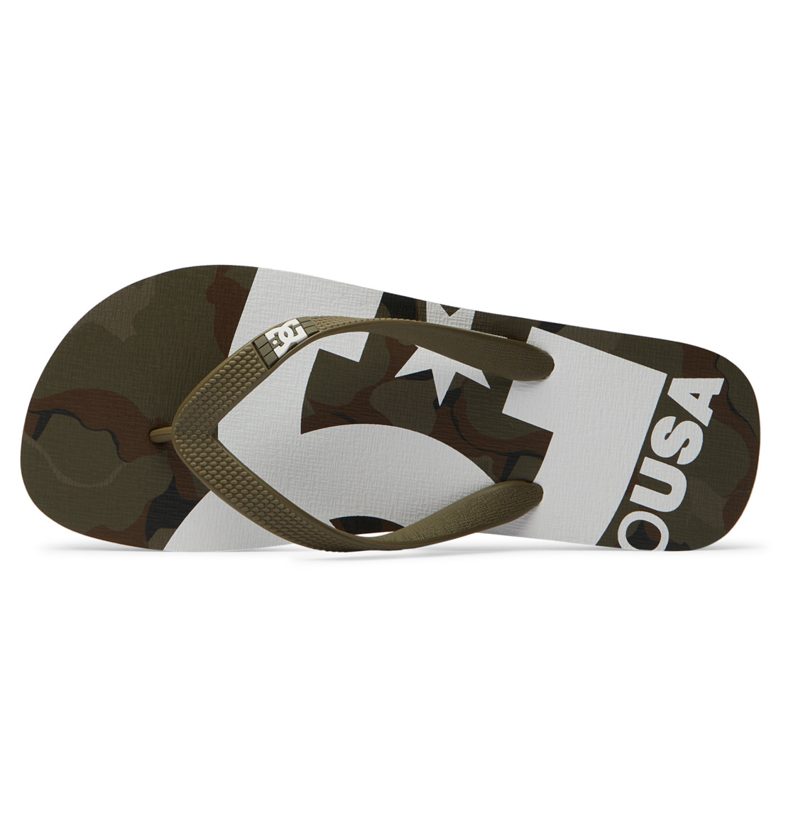 DC Spray Graffik Men Flip Flops Brown | US-7586PBT