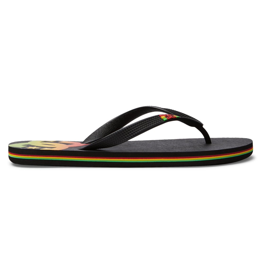 DC Spray Men Flip Flops Black | US-7128GCE