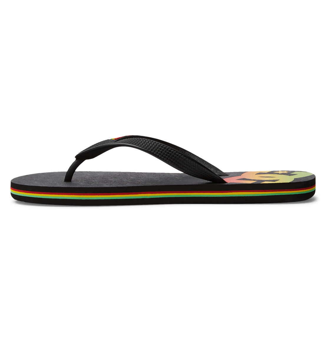 DC Spray Men Flip Flops Black | US-7128GCE