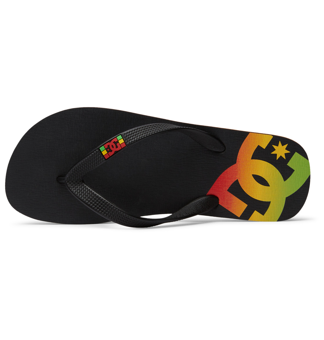 DC Spray Men Flip Flops Black | US-7128GCE