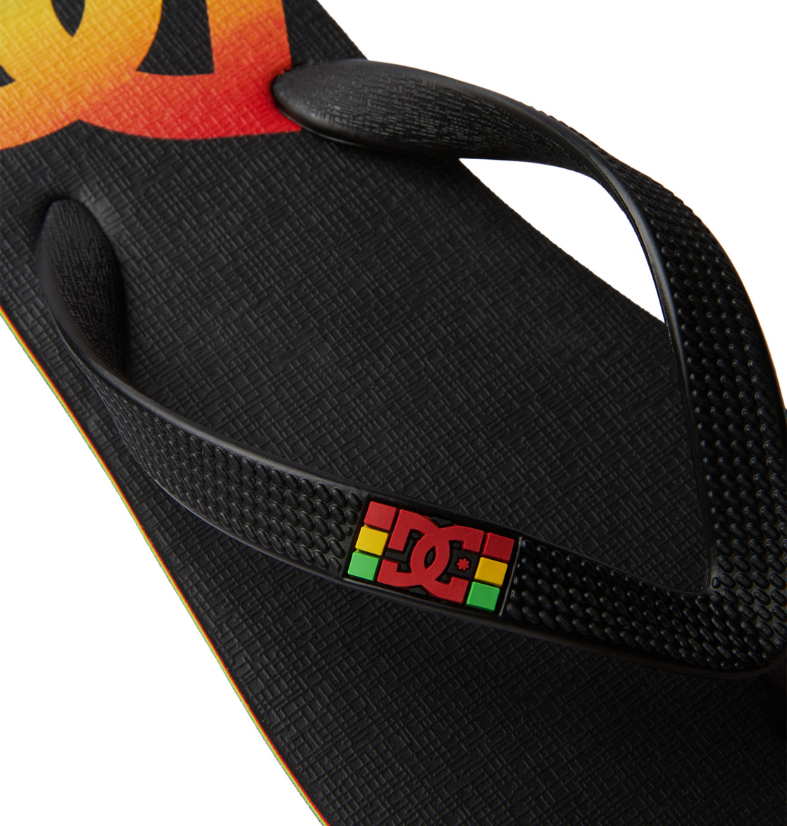 DC Spray Men Flip Flops Black | US-7128GCE