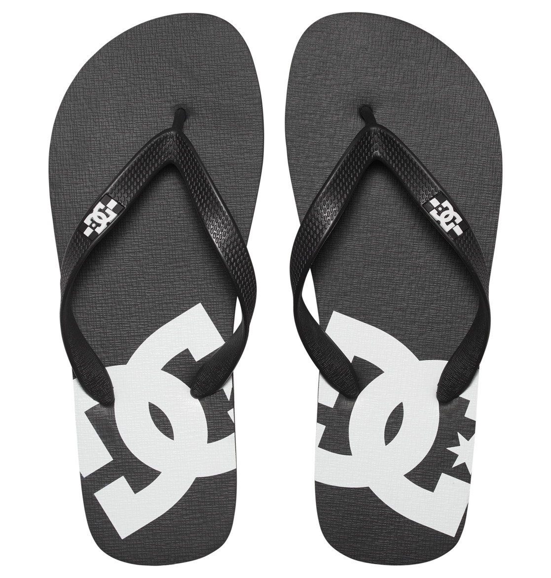 DC Spray Men Flip Flops Black / White | US-8350STF